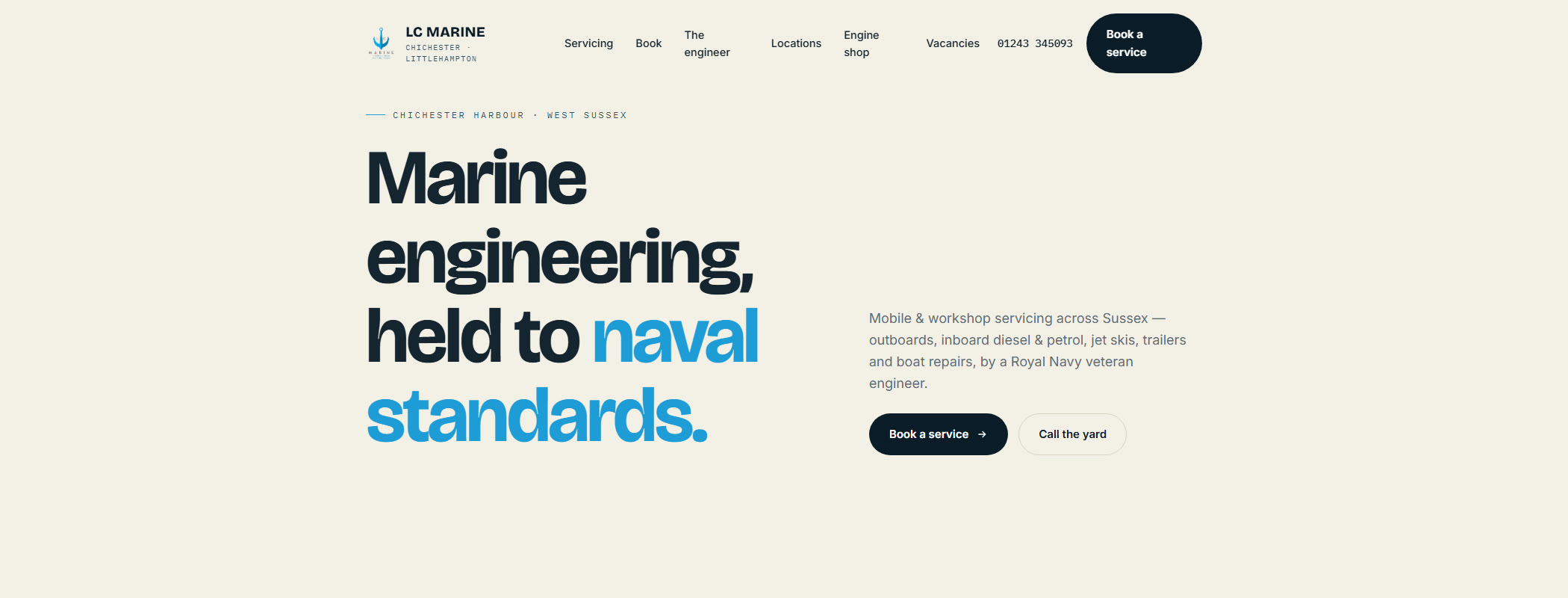LC Marine website