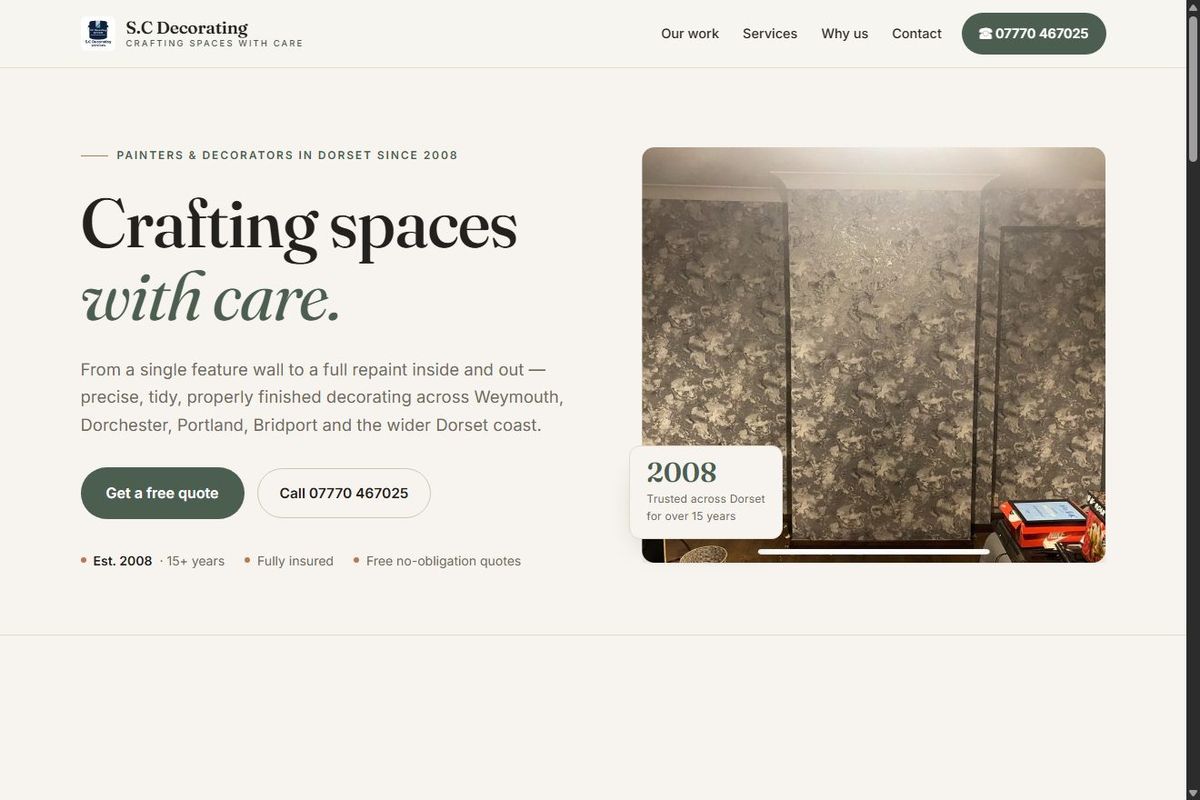 SC Decorating website